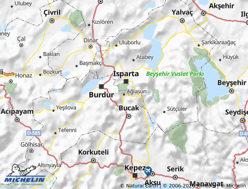 Carte MICHELIN Ağlasun - ViaMichelin
