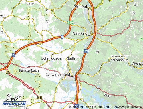 Mappa MICHELIN Stulln - ViaMichelin