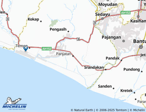 MICHELIN-Landkarte Panjatan - ViaMichelin