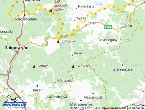 Mapa MICHELIN Bárna - ViaMichelin