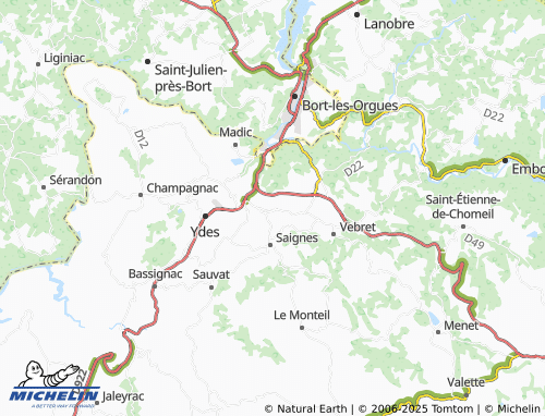 MICHELIN Fleurac map - ViaMichelin