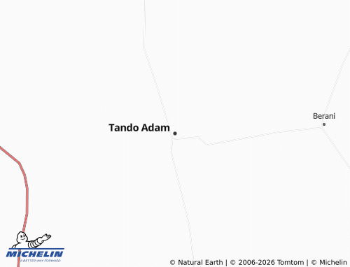 Mappa MICHELIN Tando Adam - ViaMichelin