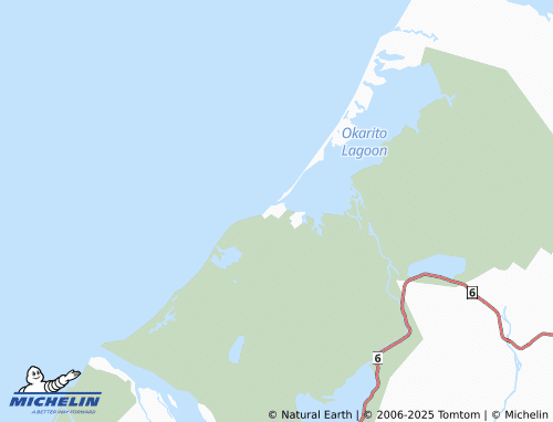 MICHELIN Ōkārito map - ViaMichelin