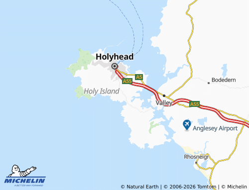 Mappa MICHELIN Trearddur - ViaMichelin
