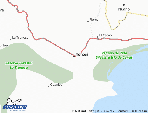 MICHELIN Tonosí map - ViaMichelin