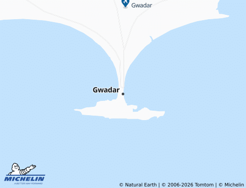 MICHELIN Gwadar map - ViaMichelin
