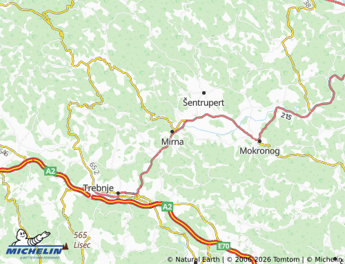 Carte MICHELIN Mirna - ViaMichelin