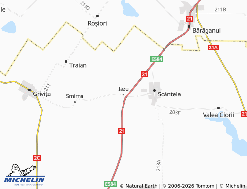 MICHELIN Iazu map - ViaMichelin