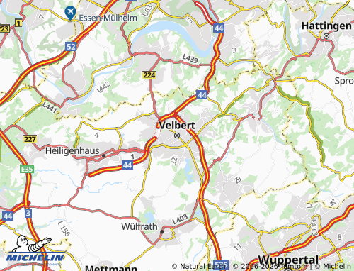 MICHELIN Velbert map - ViaMichelin