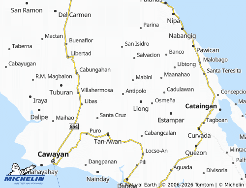 MICHELIN Antipolo map - ViaMichelin