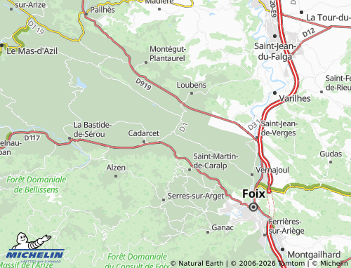 MICHELIN Baulou map - ViaMichelin