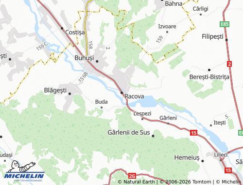 MICHELIN Racova map - ViaMichelin