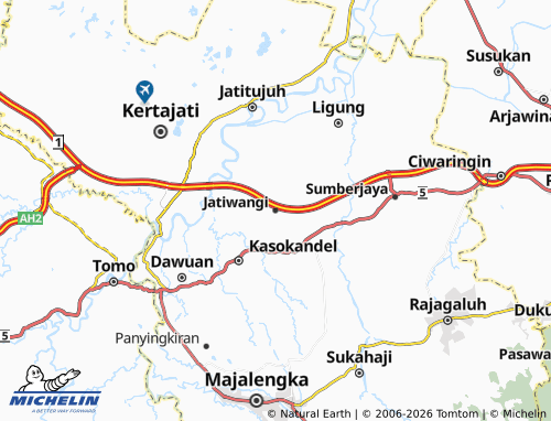 Mapa MICHELIN Jatiwangi - ViaMichelin