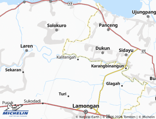MICHELIN Kalitengah map - ViaMichelin