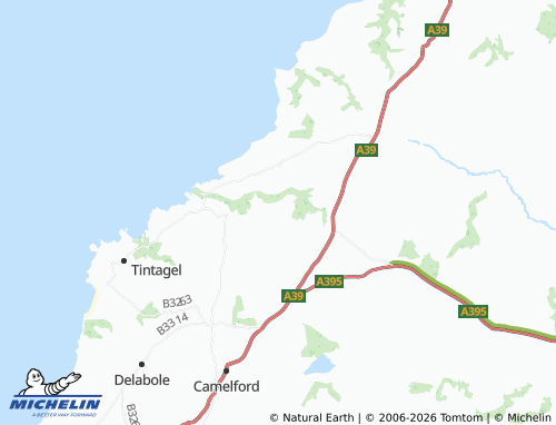 Carte MICHELIN Lesnewth - ViaMichelin