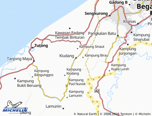 MICHELIN Kiudang map - ViaMichelin