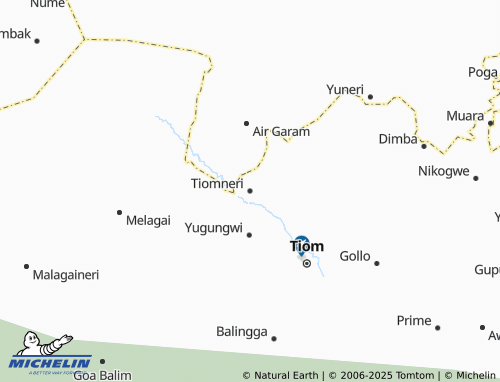 MICHELIN Tiomneri map - ViaMichelin