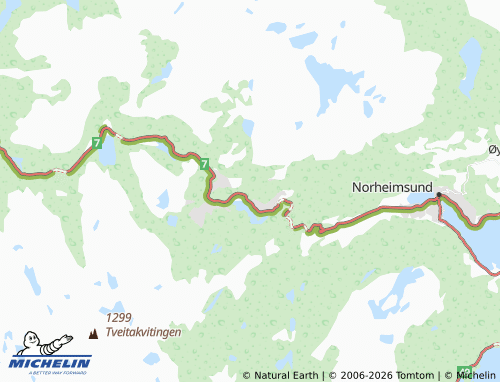Kaart MICHELIN Kvernaskogen - ViaMichelin