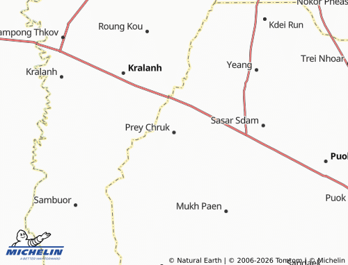 Mappa MICHELIN Prey Chruk - ViaMichelin