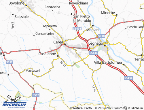 MICHELIN-Landkarte Cascina Crella - ViaMichelin