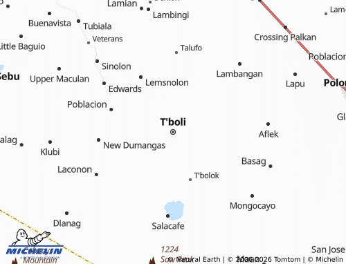 MICHELIN T'boli map - ViaMichelin