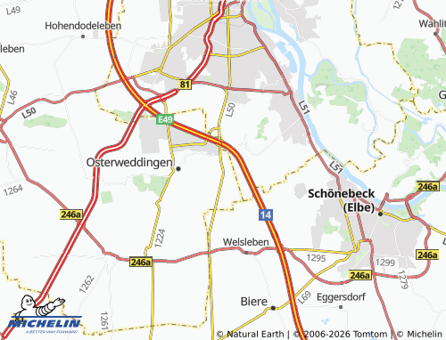 MICHELIN Dodendorf map - ViaMichelin
