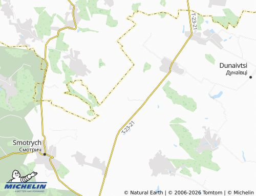 MICHELIN Lysohirka map - ViaMichelin