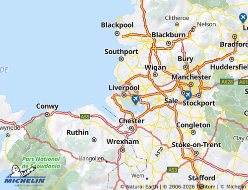 MICHELIN Liverpool map - ViaMichelin