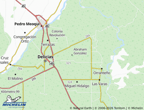 MICHELIN Abraham González map - ViaMichelin