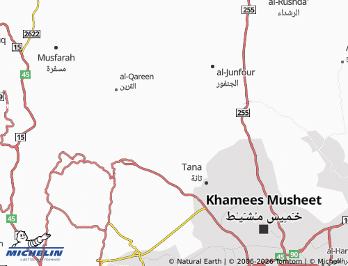 Carte MICHELIN al-Dhiyafa - ViaMichelin
