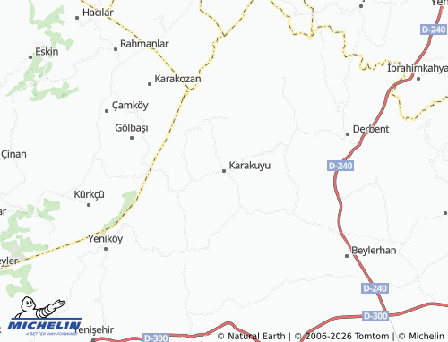 MICHELIN Karakuyu map - ViaMichelin