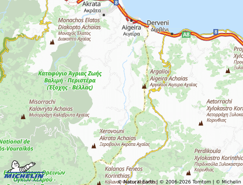 MICHELIN Sinevro map - ViaMichelin