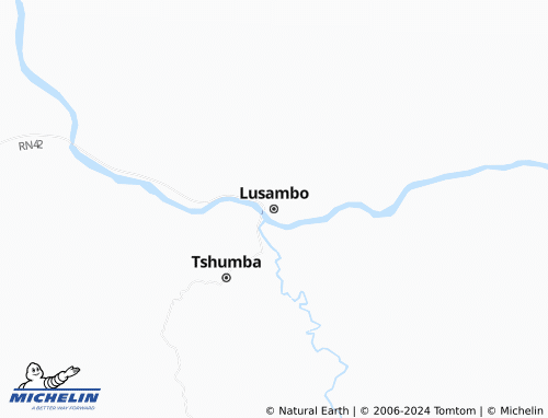 MICHELIN Lusambo map - ViaMichelin