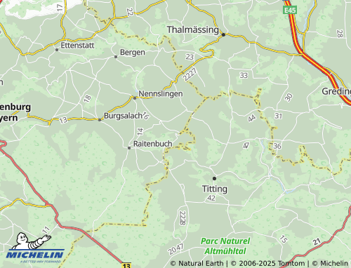 MICHELIN Bechthal map - ViaMichelin