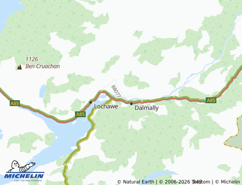 MICHELIN Stronmilchan map - ViaMichelin