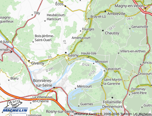 Mapa MICHELIN La Roche-Guyon - ViaMichelin