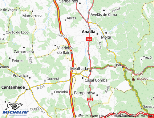 Mapa MICHELIN Ventosa do Bairro - ViaMichelin