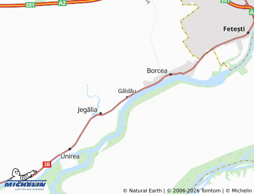 Mappa MICHELIN Gâldău - ViaMichelin