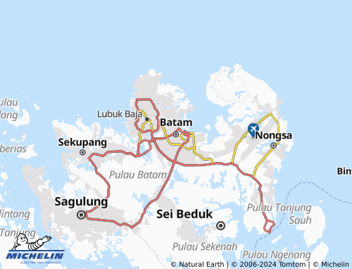 MICHELIN Batam map - ViaMichelin