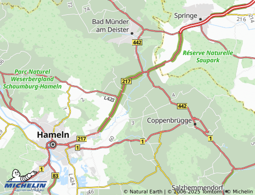 Mapa MICHELIN Hasperde - ViaMichelin