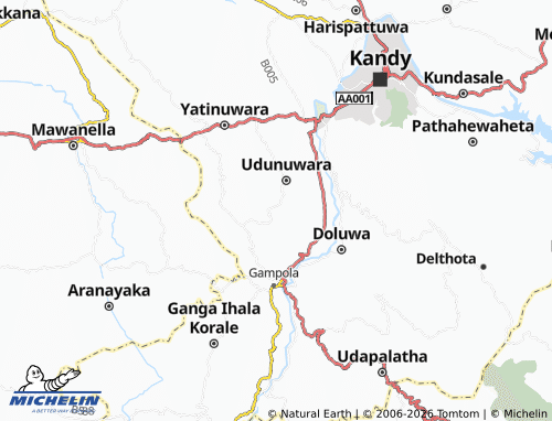 MICHELIN Batupitiya map - ViaMichelin