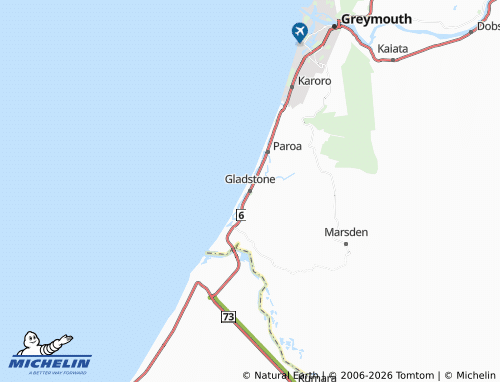 Mapa MICHELIN Gladstone - ViaMichelin