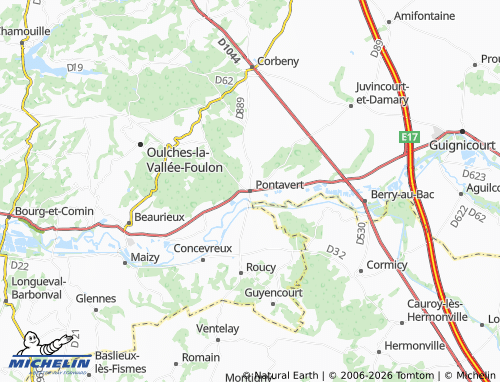 Mappa MICHELIN Pontavert - ViaMichelin