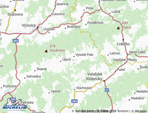 Mappa MICHELIN Vysoké Pole - ViaMichelin