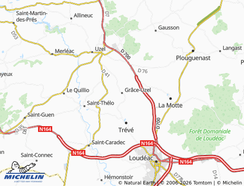 MICHELIN Grâce-Uzel map - ViaMichelin