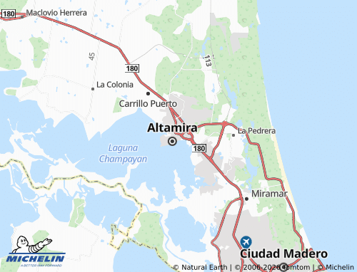 MICHELIN Altamira Centro map - ViaMichelin