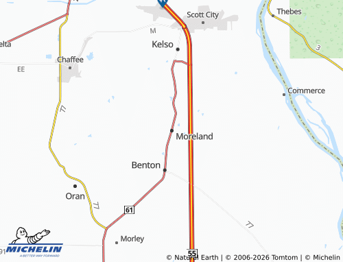 Mapa MICHELIN Moreland - ViaMichelin