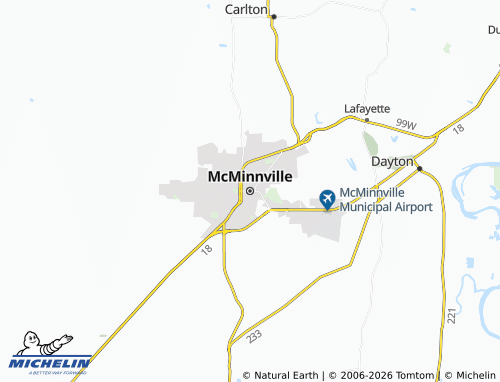 Mappa MICHELIN Mcminnville - ViaMichelin