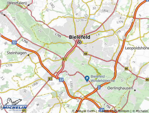MICHELIN Gadderbaum map - ViaMichelin