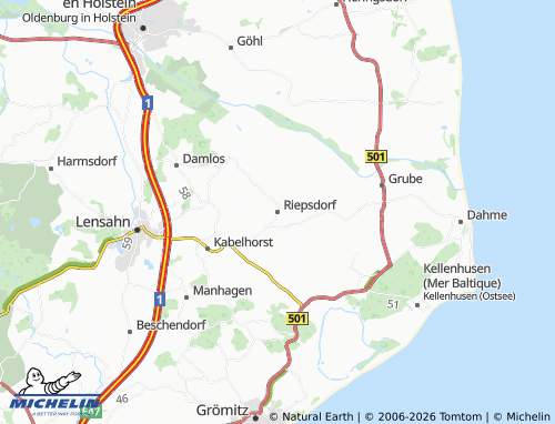 MICHELIN Riepsdorf map - ViaMichelin